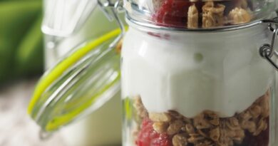 yogurt, berries, nuts