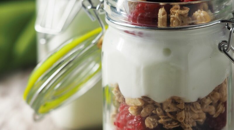 yogurt, berries, nuts