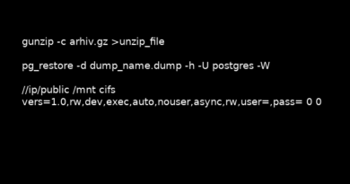 postgresql restore